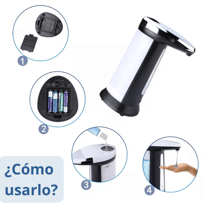 Dispensador Automático de Jabón Sin Contacto – Higiene Segura para Toda la Familia.