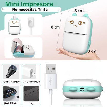 Mini Impresora Portátil – ¡Imprime Todo lo que Necesitas en Segundos!